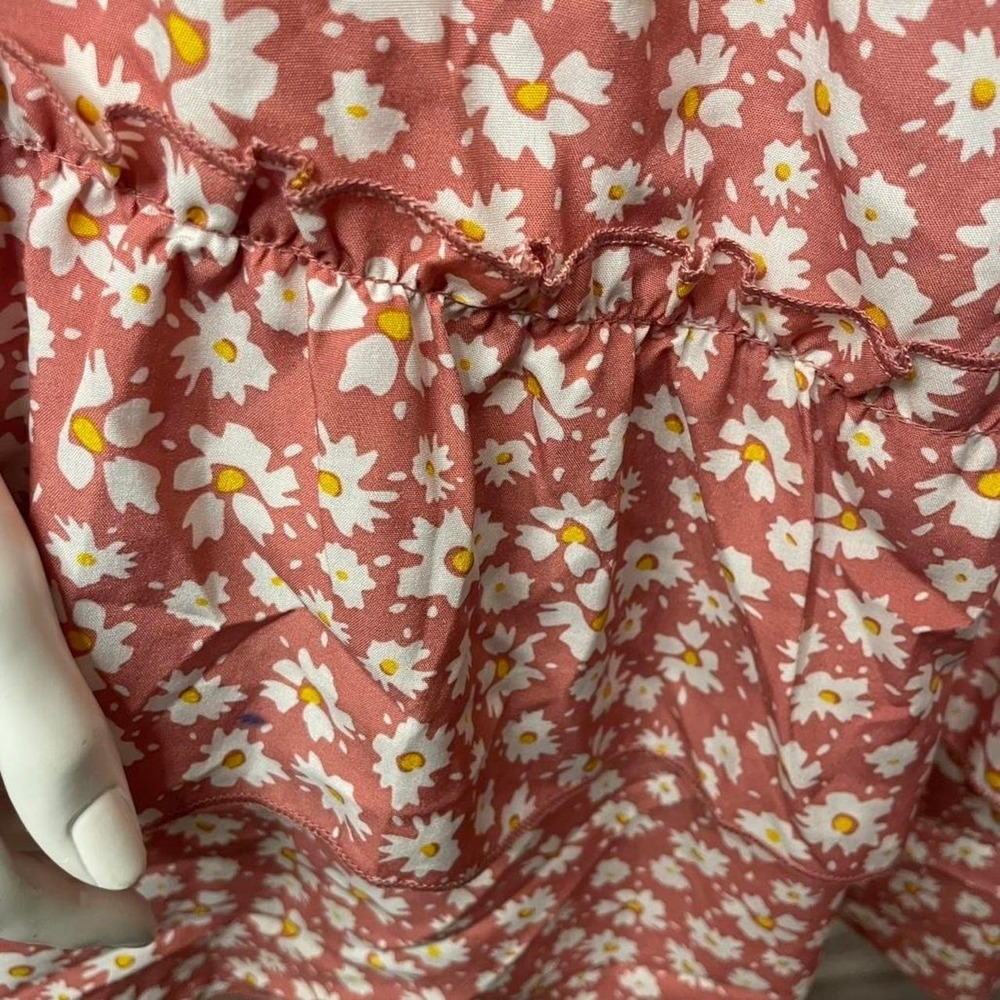 SHEIN Ditsy Floral Set Hem Crop Top With Layered Skirt - Picture 5 of 5
